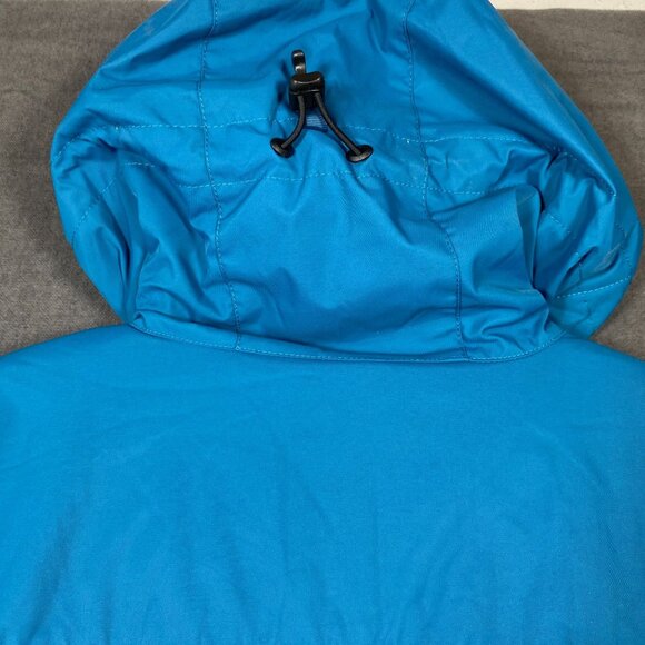 L.L. Bean Blue Raincoat Jacket W/ Sherpa Fleece Lining Womens size XL - Picture 6 of 11